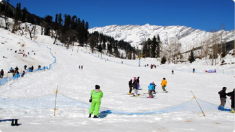 Skiing at Solang Valley